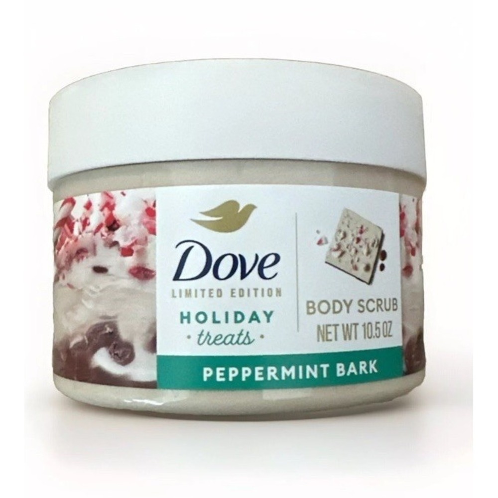 New Dove Limited Edition Holiday Treats Body Scrub PEPPERMINT‎ BARK 10.5 OZ